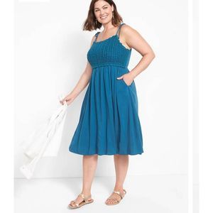 Lane Bryant Sleeveless Midi Dress with Pockets 16
